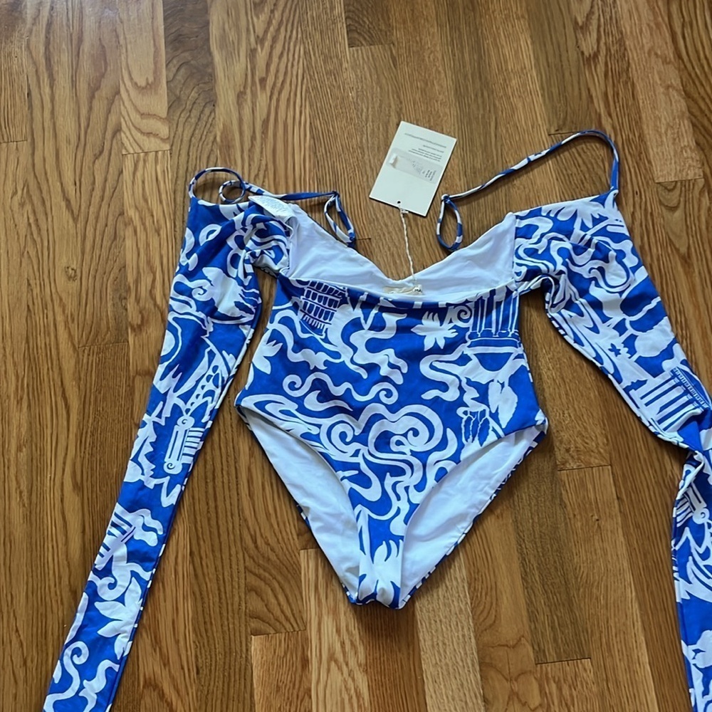 Mara Hoffman Isolde Wrap One-Piece Swimsuit XS NWT - Picture 6 of 16
